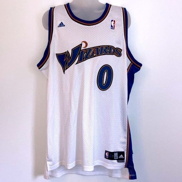Maillot Washington Wizards Gilbert Arenas – Taille XL – Réimpression Originale – Dédicace Fac-similé Certifiée JSA